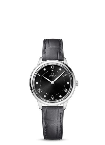 Omega De Ville Quartz 30 Stainless Steel / Black - Diamond